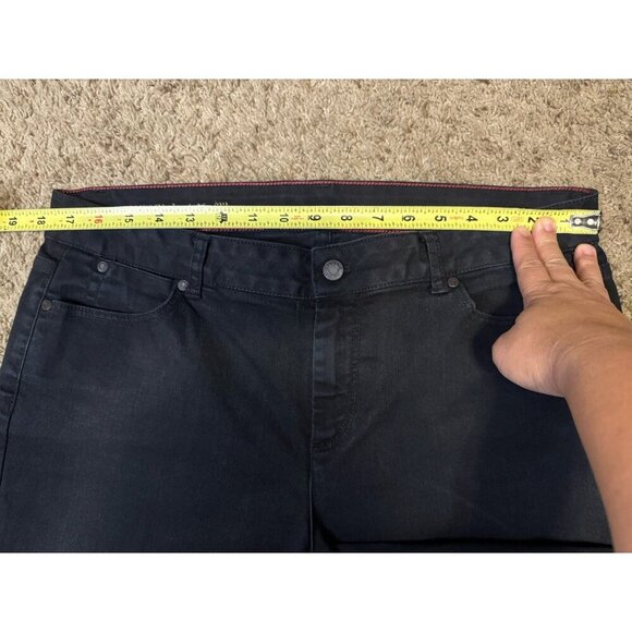 TALBOTS Curvy Boot Dark Wash Jeans Flare Casual Basic Western Sz 16P 36x28.5 - Picture 7 of 10